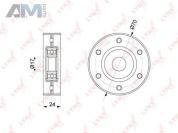 Демпферное устройство натяжения ремня PB5213 (LYNXauto) для автомобилей VAG аналог 032145299A