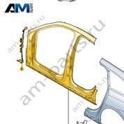 Отрезная часть - стойки А/В с порогом Audi A6 (C8) Avant/Allroad 2019-2024 4K9809840