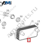 Радиатор коробки для Mercedes E220d W213 (OМ654) A0995006300