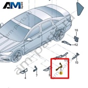 Часть стойки А Volkswagen Jetta VII 2020-2024 17A864628A