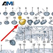 Заглушка Audi A8 (D5) 2018-2024 4N0803594C