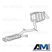 Задняя часть глушителя правая A2114904059 Мерседес W211 E230 204л.с.