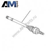 Приводной вал с наружным ШРУСом задний левый Transporter T5 7H0501817A