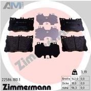 Передние тормозные колодки (22586.180.1) Zimmermann для Mercedes E-Class W213 E300