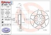 Передние тормозные диски BREMBO 09.C547.75 на Volkswagen Golf VII (2012-2020)