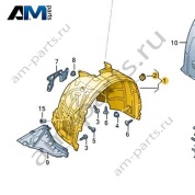 Подкрылок Audi A7 (4K) 2019-2024 4K8821172L