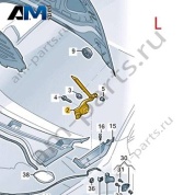 Петля капота слева 8YG823301 на Audi A3 (8Y) 2020-2026