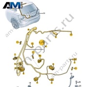 Жгут проводов двери багажного отсека VAG 2G1971148