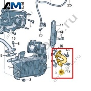 Соединительная трубка со штуцером ОЖ VAG 04L131511A