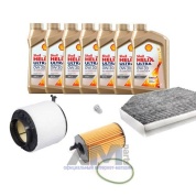 Комплект фильтров для ТО-1/3 Audi A4 (B8) рестайлинг 3.0TDI с маслом Shell 0W30