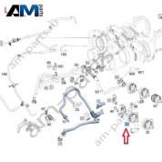Трубопровод регенерации слева для Mercedes W222 AMG S63 (M177) A1770105105