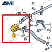 Дополнительный насос ОЖ Volkswagen AMAROK 2017-2022 2H6965567