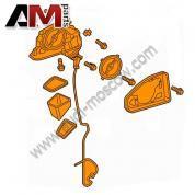 Оригинальное левое зеркало на TT (черное) 8S1857409B9B9