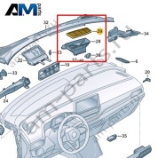 Решетка воздухозаборника VAG 1EC819060A