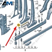 Защитный экран Audi Q7 (4M) 2016-2024 4M0813135A
