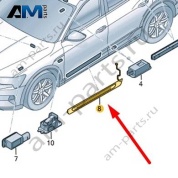 Накладка порога Audi Q8 e-tron 2024-2024/Audi e-tron 2019-2023 4KE947417