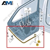 Уплотнитель двери (наружный) Volkswagen id3 2020-2024 10A839700