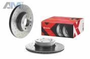 Перфорированные передние тормозные диски 312x24 (09.B337.2X) Brembo для BMW 3 Серии 2012-2015 320d/320i