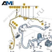 Трубопровод хладагента Volkswagen id3 2020-2024 1EA816741K