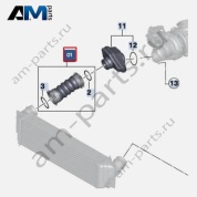 Патрубок наддува интеркуллер-турбина BMW X3 (G01) 2017-2024 30d (B57) 11618583937