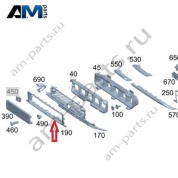 Накладка решетки переднего бампера Mercedes G-class W465 AMG A4658859900