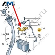 Держатель Volkswagen Touareg 2018-2024 4M4201171