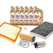 Комплект фильтров для ТО-2_4 Audi A6 (С6) 2.5 TDI с маслом Shell 0W30