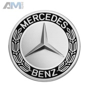 Крышка ступицы колеса Звезда с лавровым венком Классический дизайн (Цвет- Deep Black) Mercedes GLS 2015-2019 A17140001259040