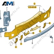 Задняя панель VAG 3GJ813301 на Volkswagen 2025-2026