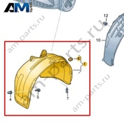 Подкрылок Volkswagen id4/id5 2021-2024 11A809958D