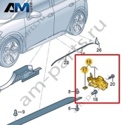 Облицовка порога Volkswagen id3 2020-2024 10A854855B