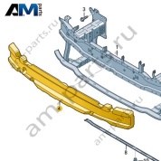 Вспененный наполнитель переднего бампера Volkswagen id-Buzz 2023-2024 1T3807248
