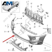 Передний бампер Porsche Macan (2014-2018) 95B04322100G2X