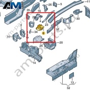 Крепление подрамника Volkswagen id-Buzz 2023-2024 1N3801771