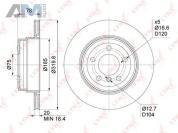 Диск тормозной задний LYNX для BMW X5 (E70) 2006-2013 BN-1012