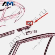 Уплотнитель заднего стекла левой двери корткий внутр. A2047300524 Mercedes C-class W204