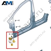 Кронштейн крыла Volkswagen id4/id5 2021-2024 11A810334