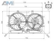 Дополнительный вентилятор NRF (47938) на Audi A4 (B8) 1.8 CABA/CAAB