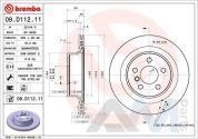 Задние тормозные диски Brembo (09.D112.11) для BMW 3 серии (G20/21) 320d/320dX
