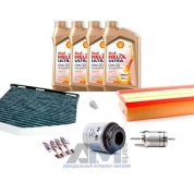 Комплект фильтров для ТО-2/4 Jetta VI (2010-2018) 1.4 TSI с маслом Shell 0W30