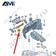 Шумоизоляция перегородки моторного отсека Audi Q8 e-tron 2024-2024/Audi e-tron 2019-2023 4KE863830