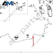 Трубка регенерации топливных паров справа для Mercedes W222 AMG S63 (M177) A2224712115