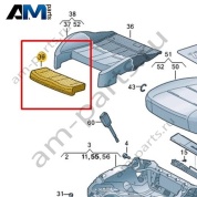 Наполнитель для удлиненной подушки сиденья Volkswagen id3 2020-2024 10A881439A