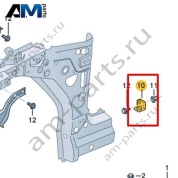Деформируемый кронштейн Volkswagen id3 2020-2024 10A821983A