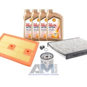 Комплект фильтров для ТО-1/3 Golf VII 1.2/1.4 TSI с маслом Shell 0W30