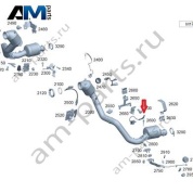 Лямбда-зонд после катализатора L=R для Mercedes W465 AMG G63 (M177) A0009056320
