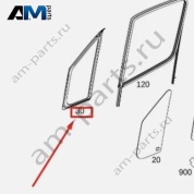 Уплотнитель стекла форточки двери передней правой A9106710300 Mercedes Sprinter W907