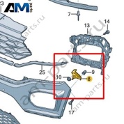 Направляющий профиль Volkswagen T-Roc 2018-2024 2GA807049A