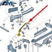 Опора Audi Q7 (4M) 2016-2024 4M0805531
