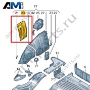 Крепление пружины Volkswagen id3 2020-2024 1EA802192